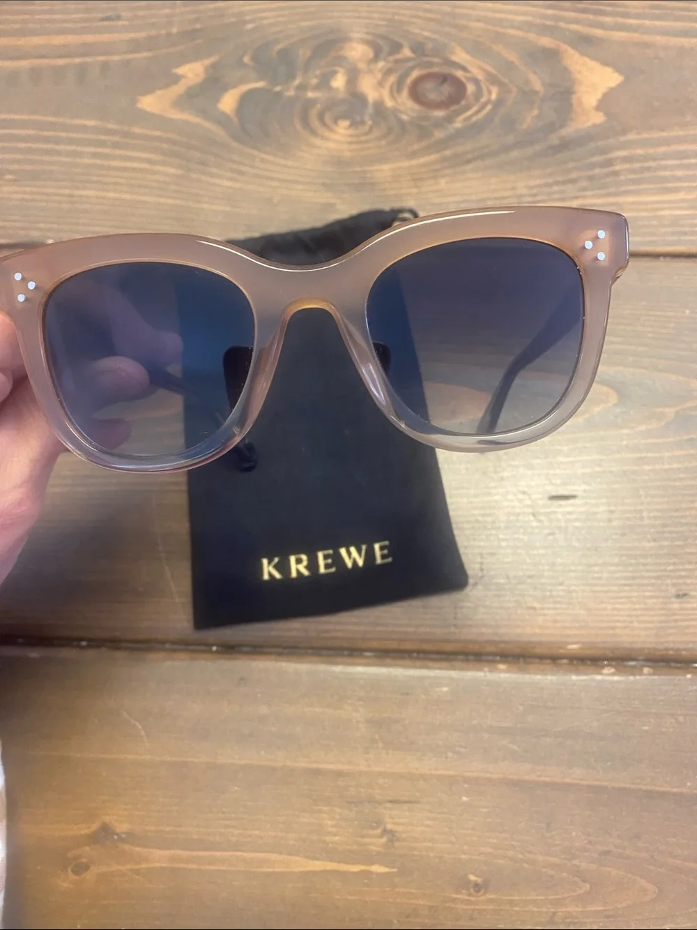 KREWE womens  Brown Gradient Cat-Eye Sunglasses